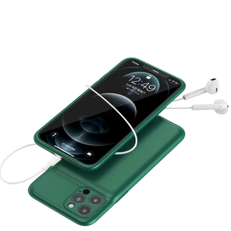 

6000mAh External Smart Battery Charger Case for iPhone 12 Pro Max Power Case for iPhone12 Mini Charging Case Portable Power Bank