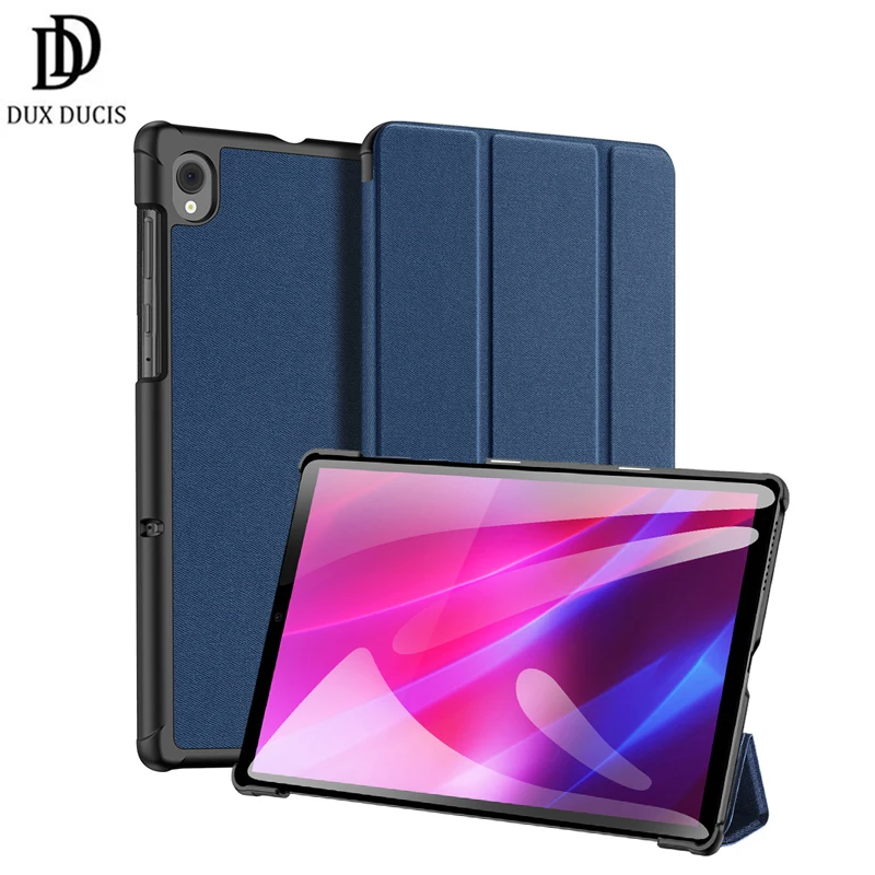 

Для Lenovo Tab K10 чехол Dux Ducis Trifold умный спящий откидной кожаный чехол для планшета с держателем для карандашей для Lenovo M10 Plus 10,3