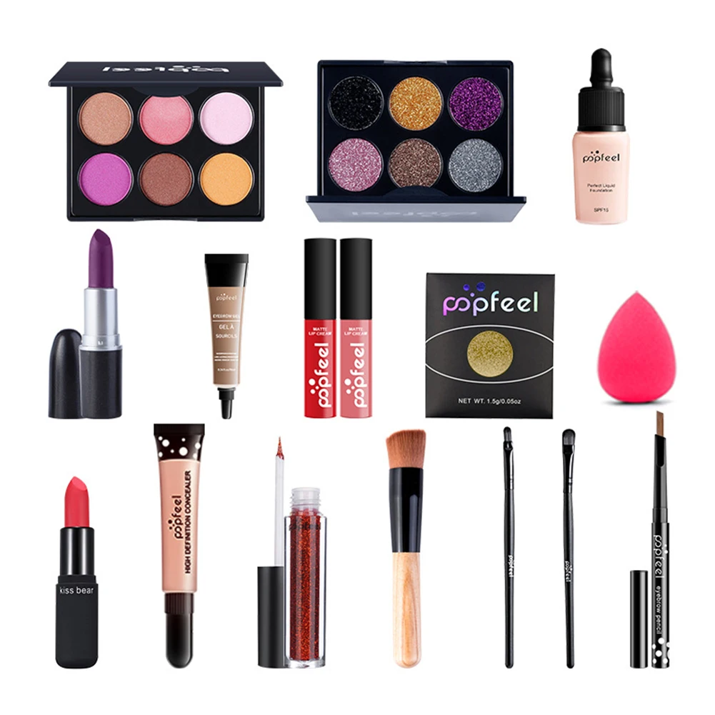 

Makeup Set with Eyeshadows Lipstick Concealer Cosmetics Kit for Men Women Girls 20PCS Net celebrity suit cosmetics makeup full