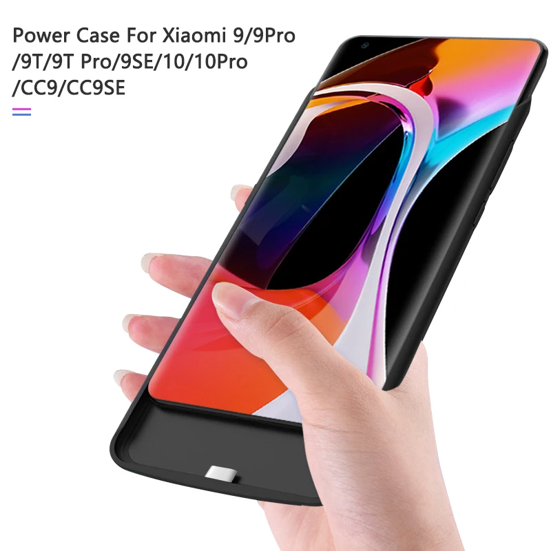 

6500mAh Battery Charger Case for Xiaomi 9 SE CC9 SE 9pro 6800mAh External Backup Power Bank Case for Xiaomi Mi 10 pro 9T Pro