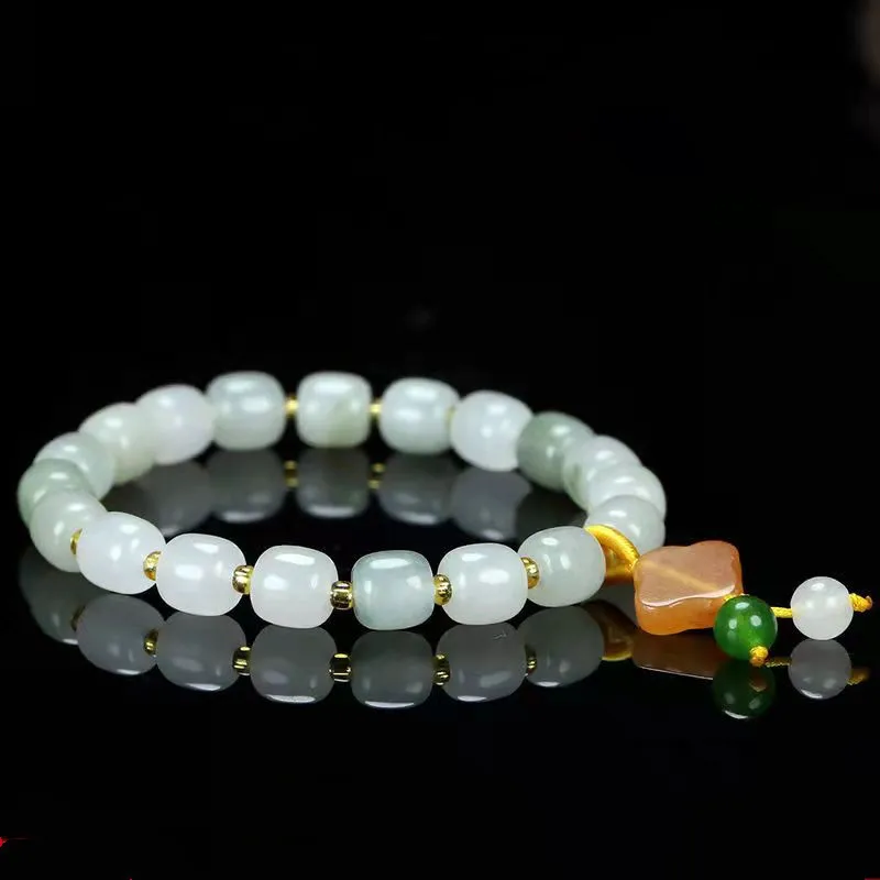 

Браслет с натуральными изумрудами и плавающими цветами, ювелирные изделия, браслет ручной работы для женщин и мужчин, модные аксессуары