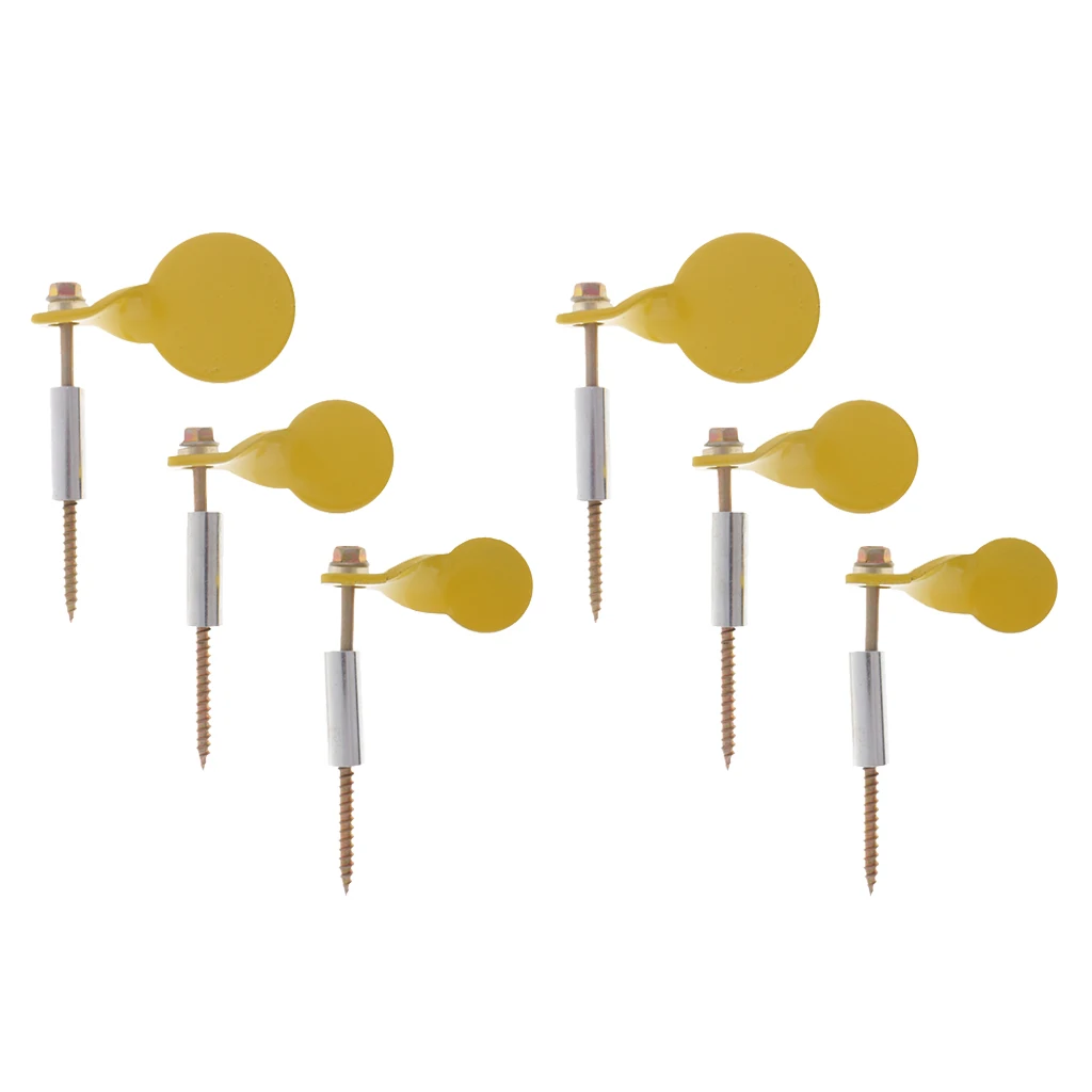 6pcs Heavy Duty Metal Target Spinners Plinking for Installing on Tree | Спорт и развлечения