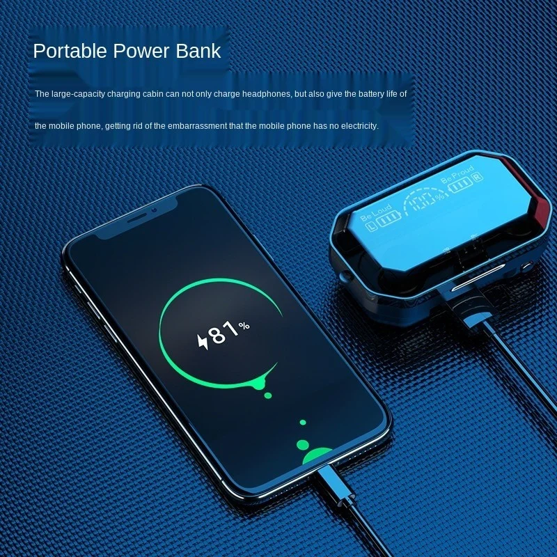 TWS-стереонаушники с поддержкой Bluetooth 5 0 и зарядным футляром на 2000 мА · ч |