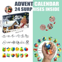 24 days christmas countdown advent calendar surprise puzzles toy blind box xmas theme christmas gift for kids boys and girls