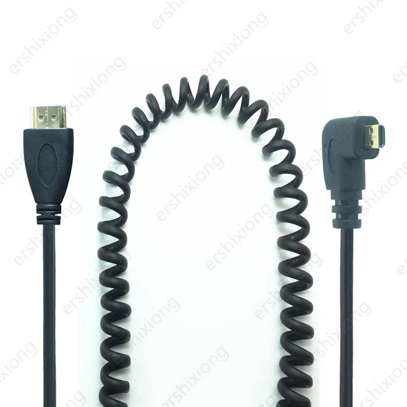 Micro HDMI совместимый тип D вверх и вниз влево вправо угловой пружинный