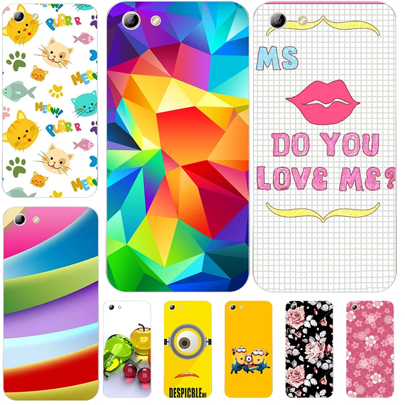 

Soft Silicone Printed Cell Phone Case Cover For Elephone S7 S 7 5.5" Colorful Back Covers cute Cartoon Flower pattened Case