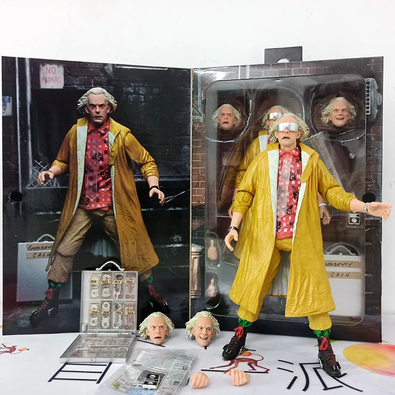 

In Stock DOC Brown Figure Neca Back To The Future Ⅱ Sports Almanac Biff Tannen Figures Ultimate 1955 The 35th Anniversary