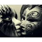 Алмазная картина Венецианская маска, картина 5D с квадратными и круглыми стразами сделай сам для свадебного декора, мозаика для вышивки крестиком, картина в подарок, BY1126