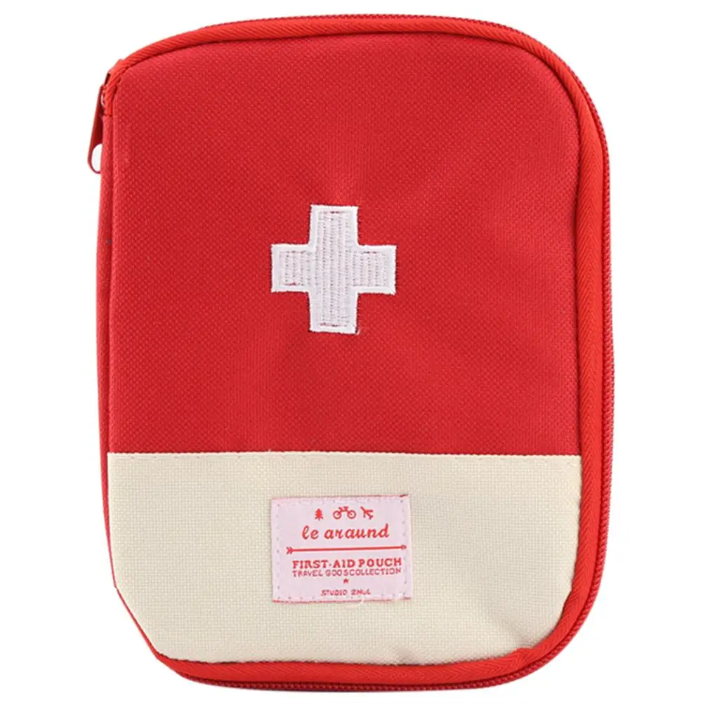 

Portable First Aid Emergency Medicine Storage Kit Bag Pill Divide Organizer