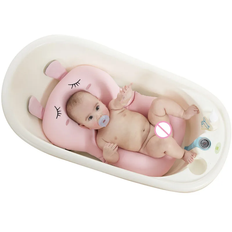 

Cartoon Rabbit Baby Bath Tub Foldable Pad Chair Bathtub Seat Infant Support Cushion Mat RP
