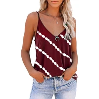 t shirt women new summer products of 2021 traf sexy halter womens t oversize tanhs v neck sling twill low cut print vest crop