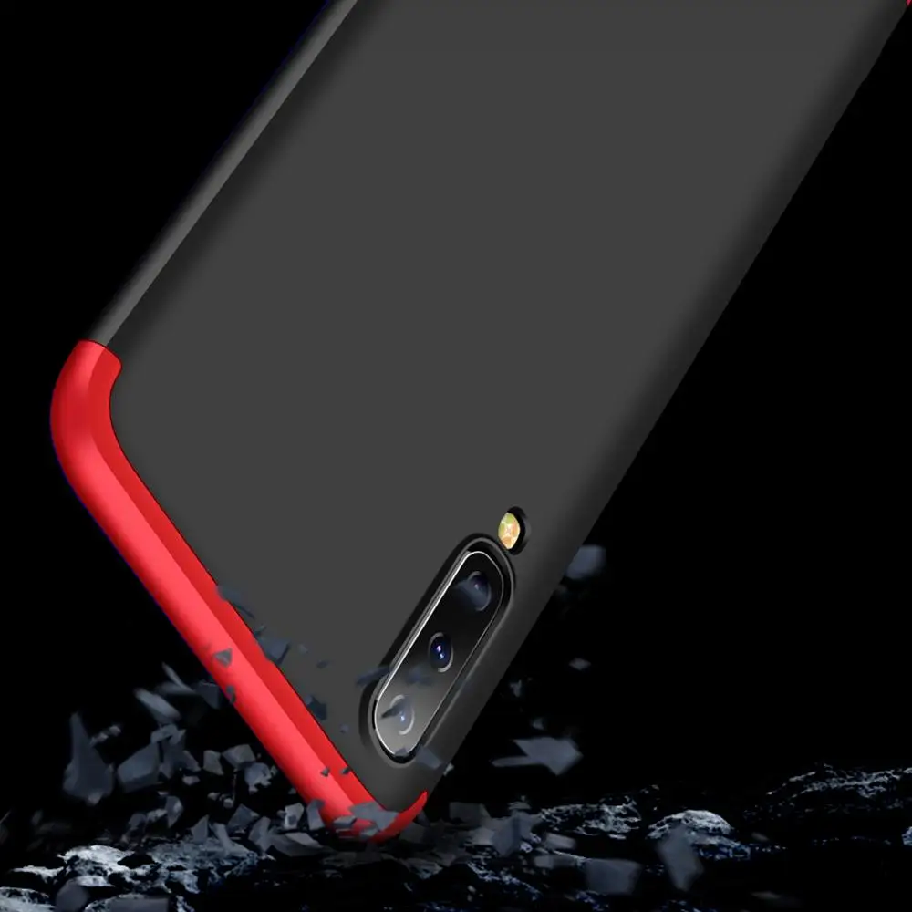 3-in-1 Case 360 for Samsung Galaxy A50 A505 A505F SM-A505F Cases Capa Degree Hard Shell A 50 a50 Back Cover | Мобильные телефоны и