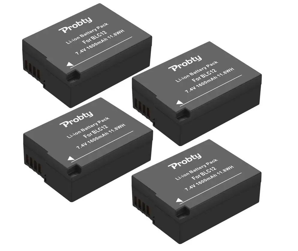 4 Pcs Battery ДМВ BLC12 DMW-BLC12 BLC12E BLC12PP Батарея или Зарядное устройство для цифрового фотоаппарата Panasonic Lumix FZ1000 FZ200 G5 G6 G7 GX8 G85 - Цвет: 4 Pcs Battery