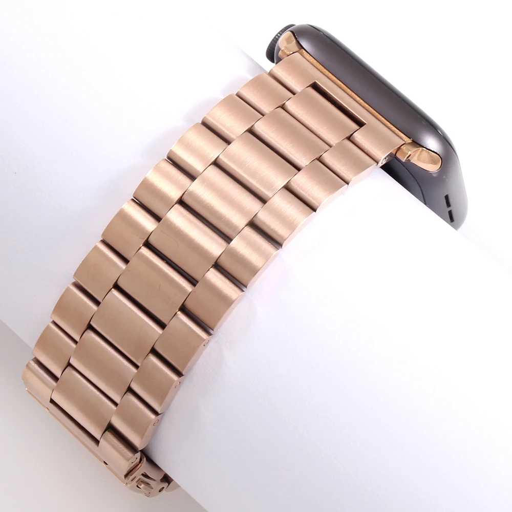 Ремешок для наручных часов Apple Watch, для детей 4, 5, 42 мм, 38 мм, версия 1/2/3 11 цветов металлический Нержавеющая сталь Ремешок Браслет ремешок для наручных часов iWatch серии 4 44 мм 40 мм