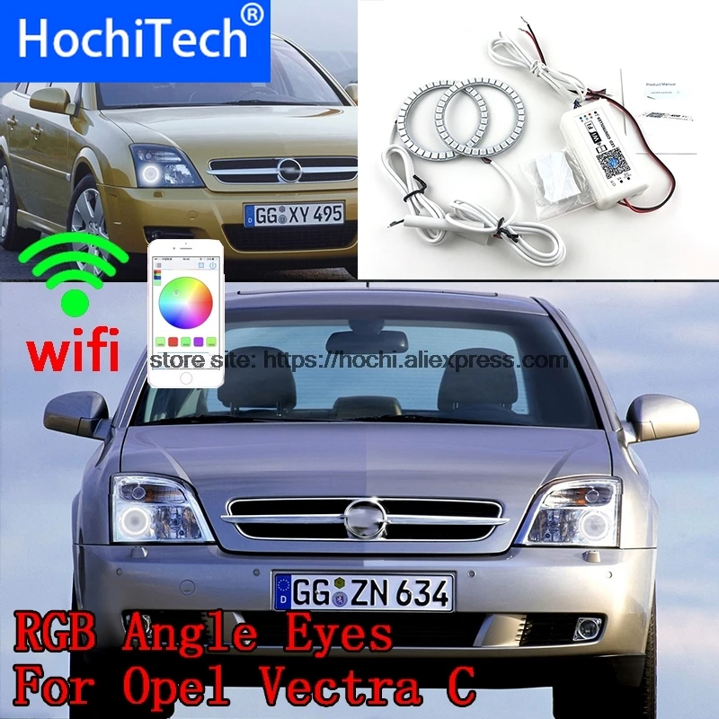 HochiTech отличный RGB многоцветный набор колец halo автомобильный Стайлинг для Opel Vectra C