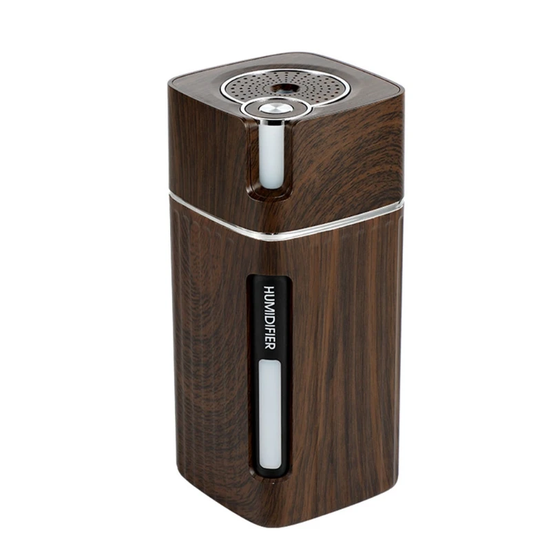 

CPDD Mini Portable Wood Grain Air Humidifier USB Cool Mist Maker Aroma Diffuser with LED Night Lamp Fogger Humidificador Air