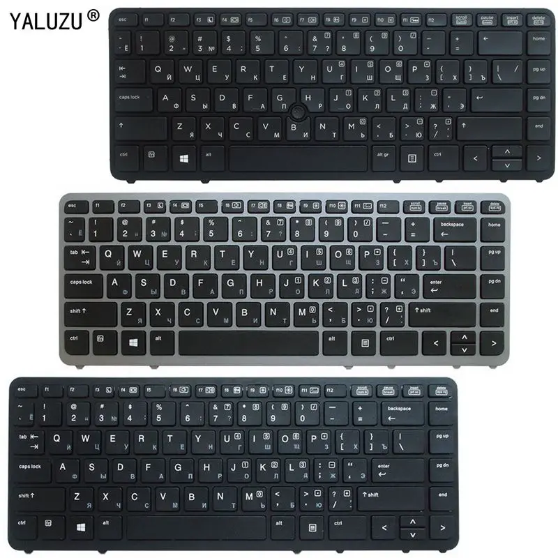 Русская сменная клавиатура YALUZU для HP Elitebook 840 G1 G2 850 без подсветки|Клавиатуры