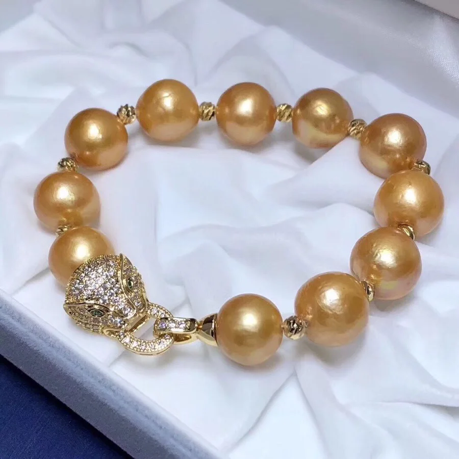 Жемчужные браслеты 1030 ювелирные украшения натуральные Эдисона золотые