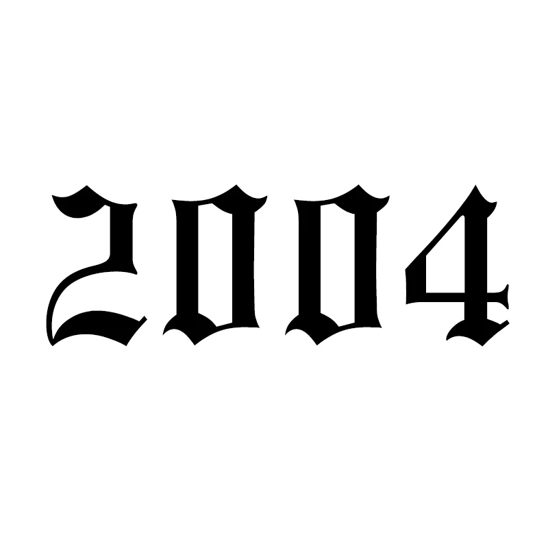 2004 Кольца для мужчин и женщин из нержавеющей стали с номером года на заказ, розовое золото, серебро, открытое мужское женское кольцо, модное обручальное свадебное ювелирное изделие - Цвет основного камня: 2004