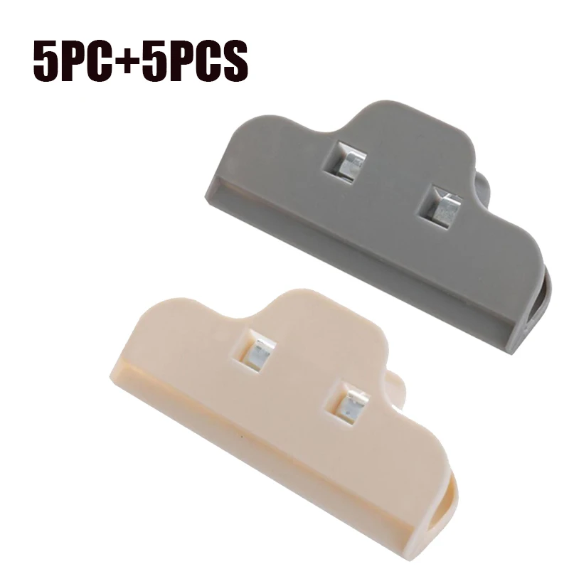 

10 Pcs/set Camping Picnic Snack Bag Clip Food Bread Storage Clip Household Plastic Bag Close Clips Outdoor Tools
