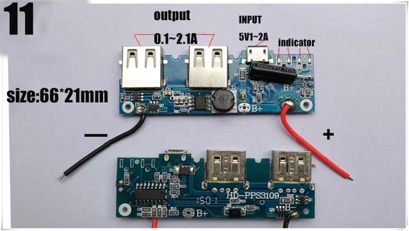 5V 1A 2.1A Мощность банка модуль мобильной связи доска PCB зарядки контроллера быстрой зарядки DIY фурнитуры запасные части для телефона