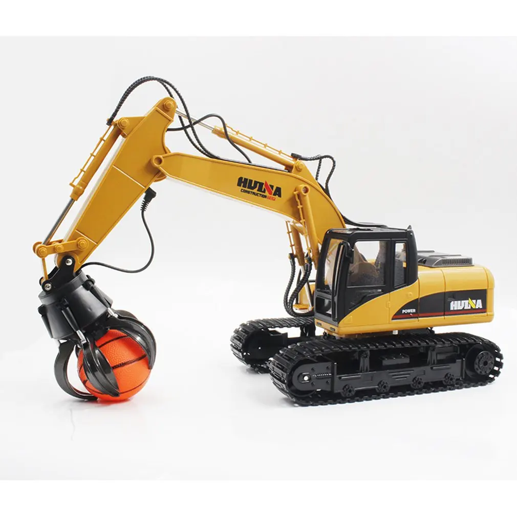 HUINA TOYS 1571 1/14 16CH Сплав RC шаровой захват конструирование грузовика строительство автомобиля со звуковым светом поворот 680 обезжириватель
