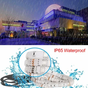 Гибкая 5 м 150 светодиодный RGB солнечная светодиодный ная наружная водонепроницаемая лента s садовая лента светсветильник льник Домашняя вечеринка свет декоративный светильник