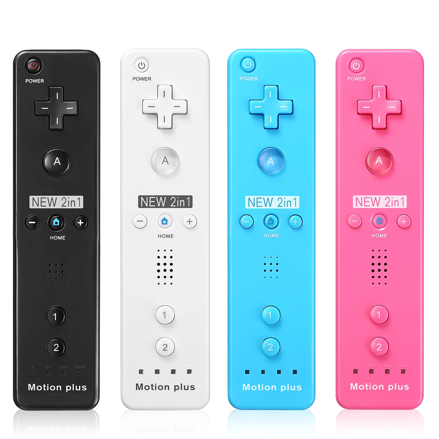 

Controllers For Nintend Wii Gamepad Wireless Bluetooth Remote Controller With Motion Plus For Nintend Wii 2 in 1 Joystick