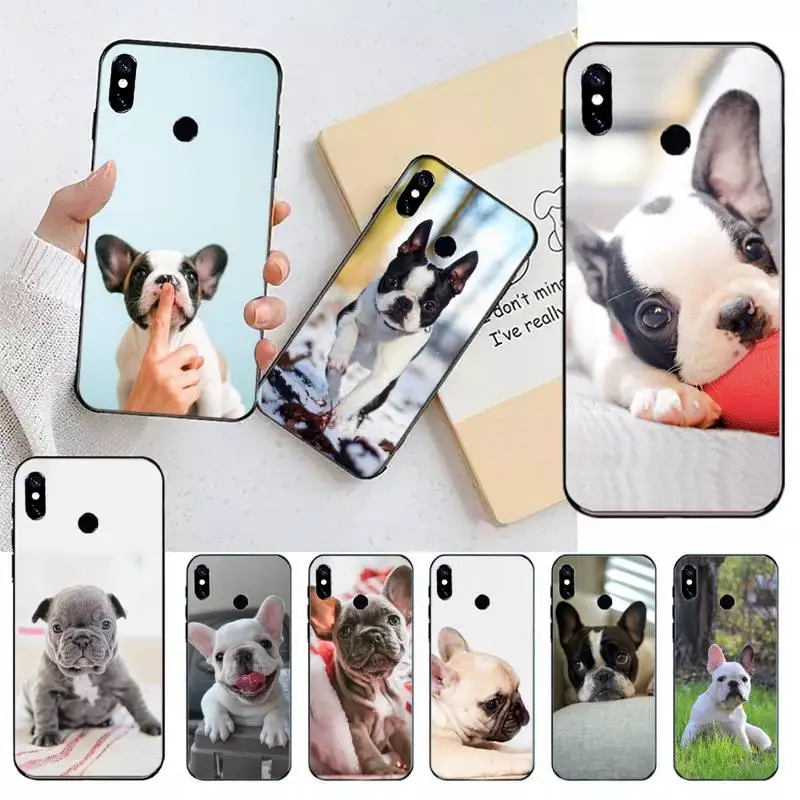 

French Bulldog cute dog animal Phone Case For Xiaomi Redmi note 7 8 9 11 t s 10 A pro lite funda shell coque cover