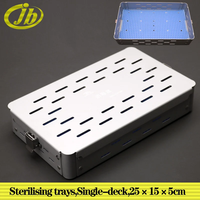 Sterilising trays aluminium alloy single-deck surgical operating instrument  the sterilization box autoclave sterilization