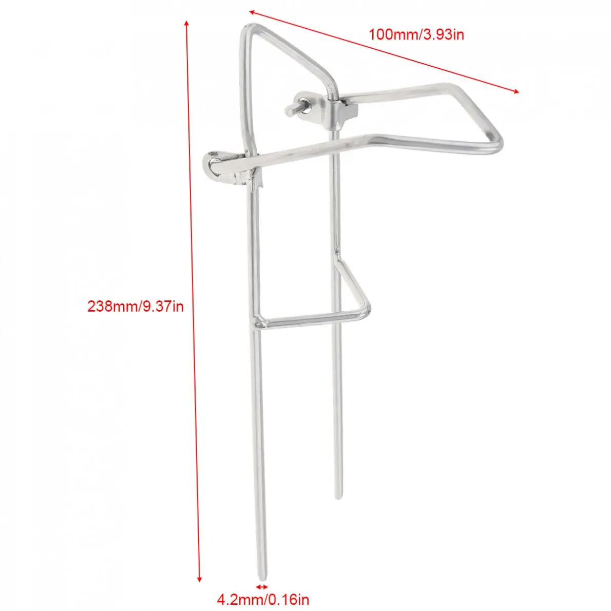 Metal Fishing Rod Ground Inserted Stand Bracket Simple Pole Holder | Спорт и развлечения