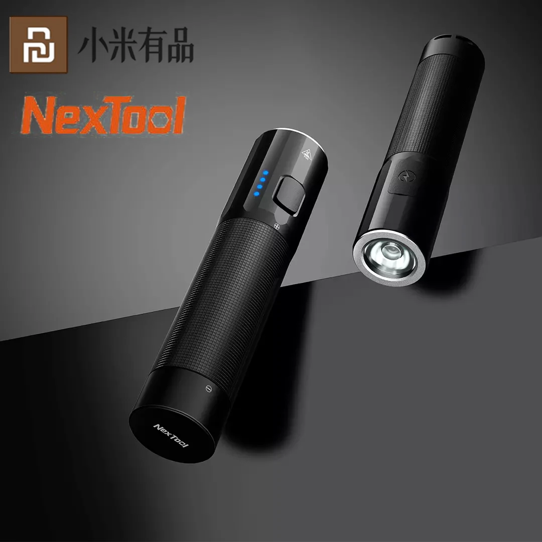 

Фонарик Xiaomi Youpin Nextool, уличный мощный портативный светильник, перезаряжаемый Мобильный Внешний аккумулятор для кемпинга, 1200 люмен