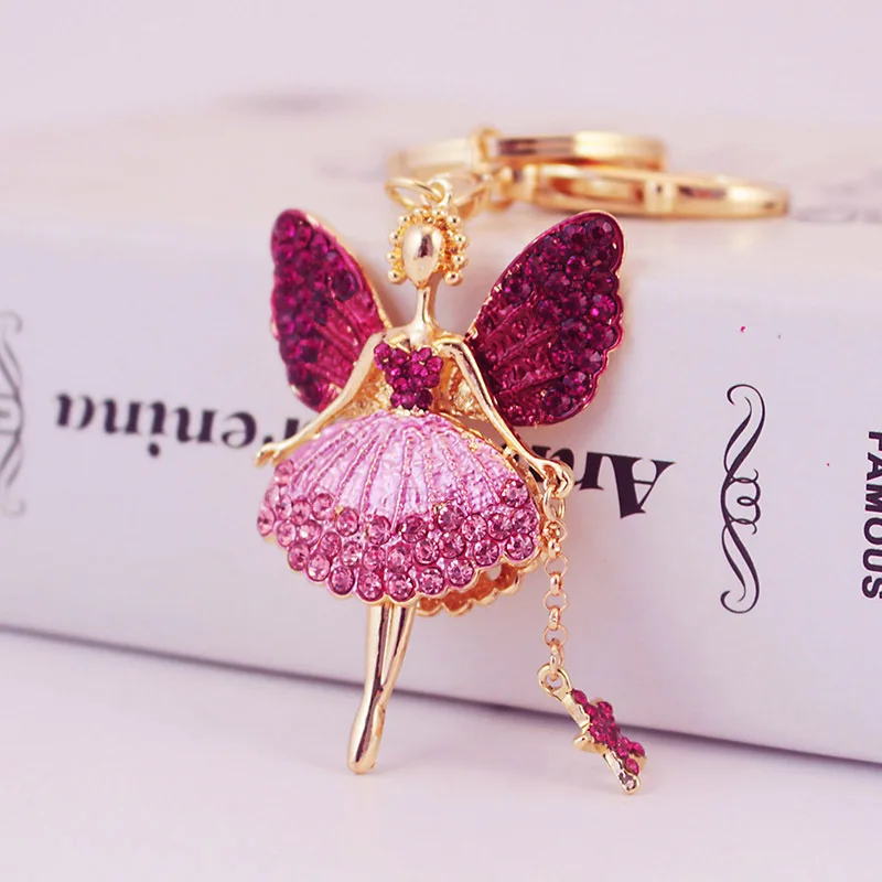 

Creative Trend Angel Girl Car Keychain Female Bag Accessories Keyring Metal Pendant Key Chains