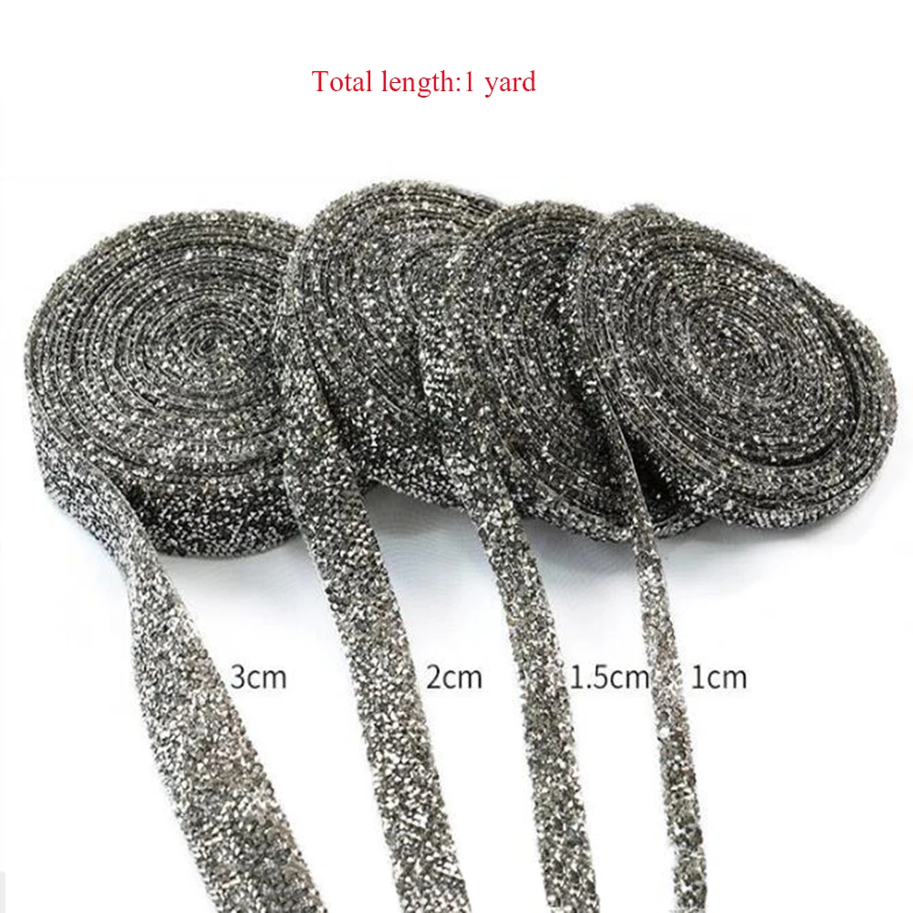 1 ярд шитье отделка исправление Стразы красочные смолы сетки страз кристалл