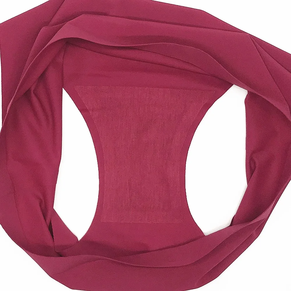 6 шт./лот бесшовные трусы женское нижнее белье из ледяного шелка однотонное