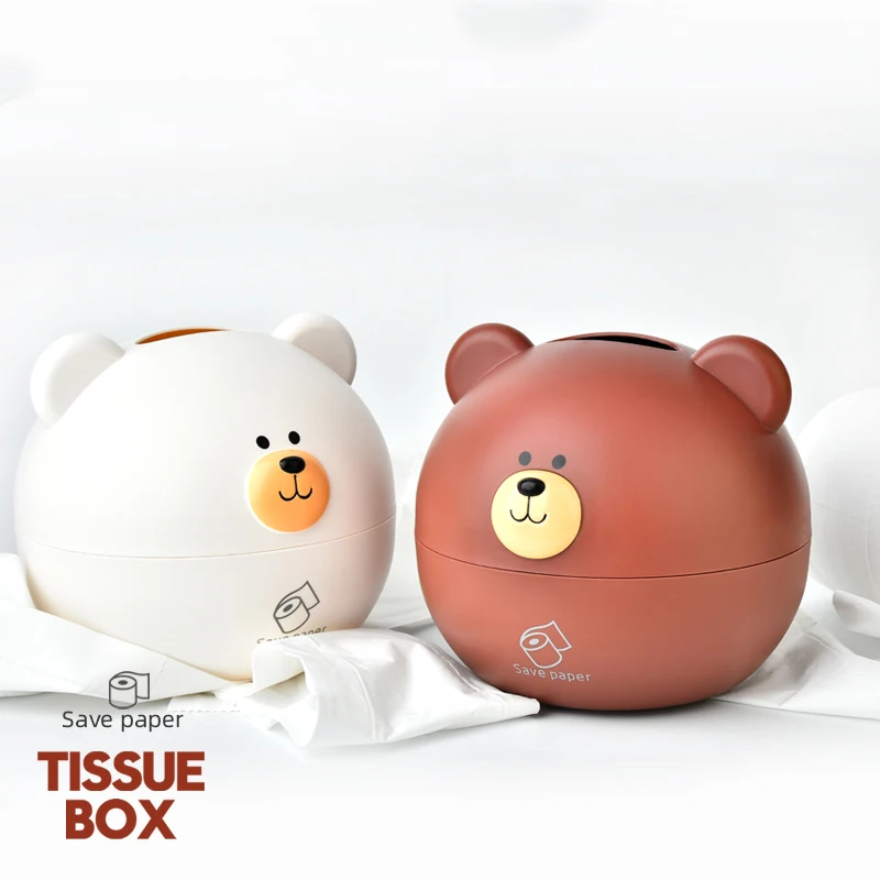 Коробка для салфеток в скандинавском стиле с милым медведем коробка хранения