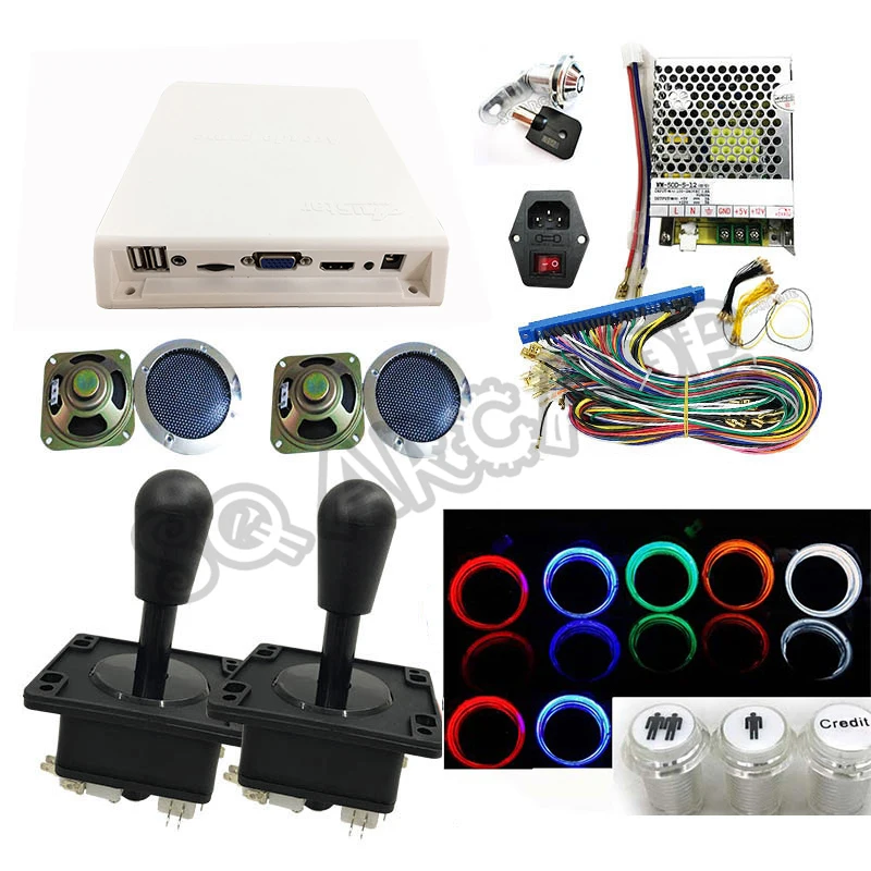 

5S Arcade 1299 in 1/1660 in 1 Game Board 8 Way Joystick black cap Push Button DIY to built Bar-top arcade machine