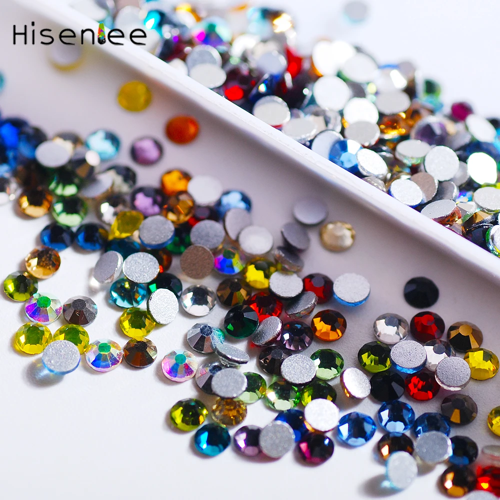 1728 шт. стеклянные стразы для ногтей 6 размеров | Красота и здоровье