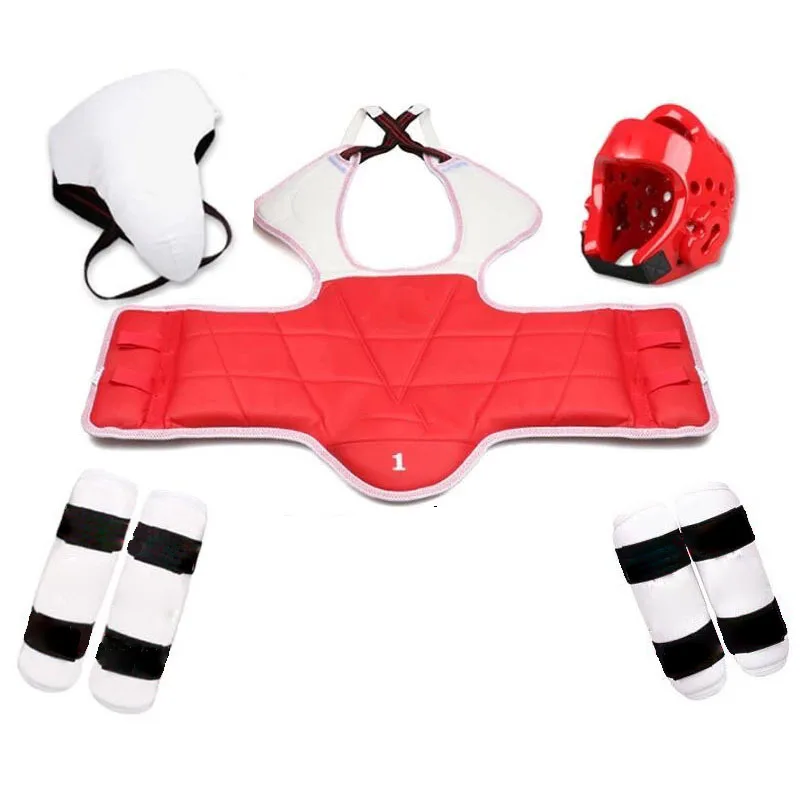 Набор из пяти предметов для тхэквондо Броня на шлем боксерская перчатка