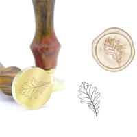 leaf lines fern wax seal stamp b100 custom seal wax stamps diy wax stamp handle for wedding invitations sealing