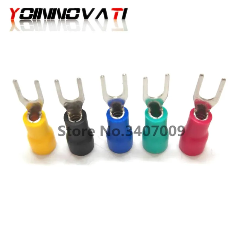 100pcs SV1.25-3 Furcate Terminal Cable Wire Connector Insulated Wiring Terminals electrical Lug crimp terminal | Обустройство дома