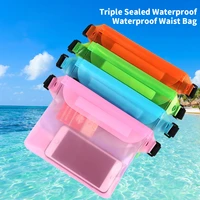 waterproof swimming bag for mobile phone 3 layers water proof underwater ski drift diving shoulder waist pack bag case cover