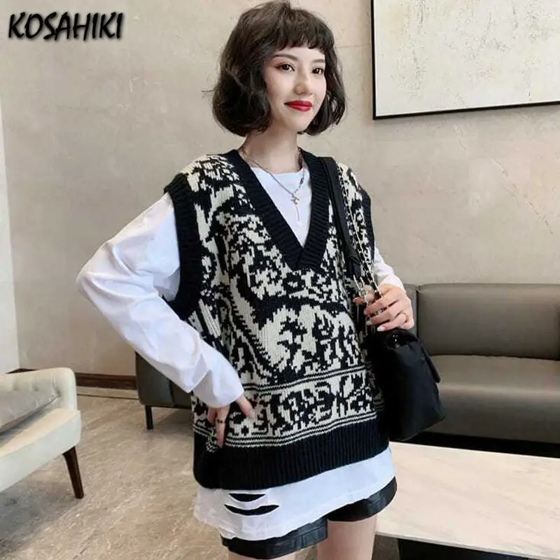 Женский жилет с V-образным вырезом в Корейском стиле |