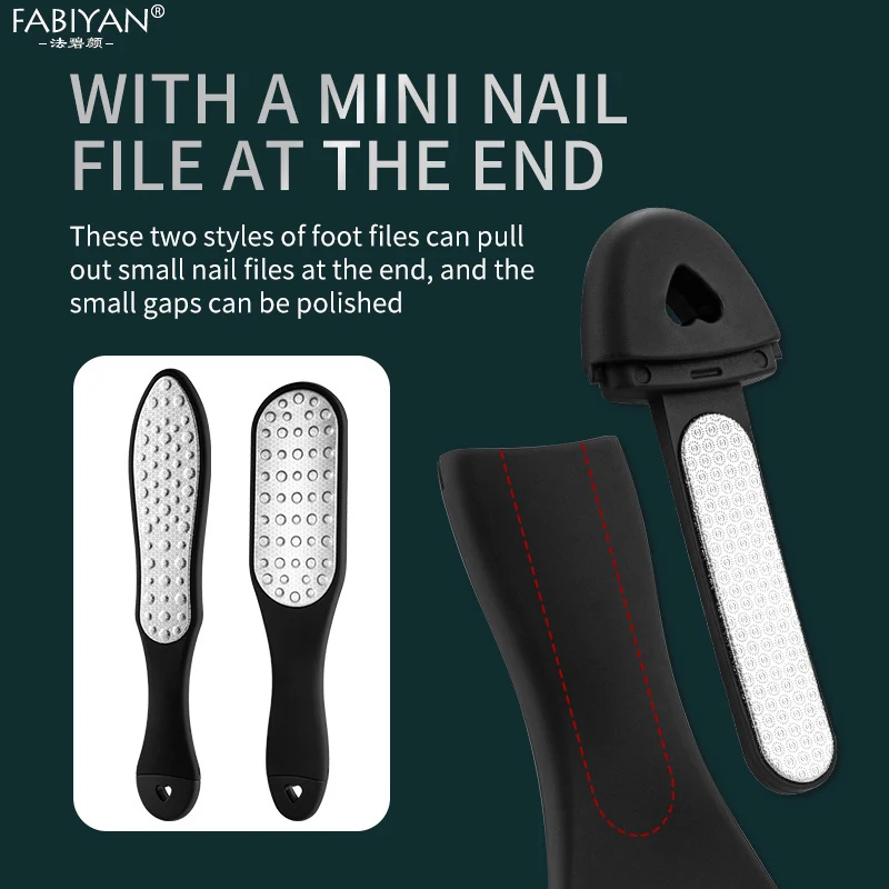 Двусторонняя пилка для ног твёрдый Рашпиль омертвевшей кожи удаление мозолей