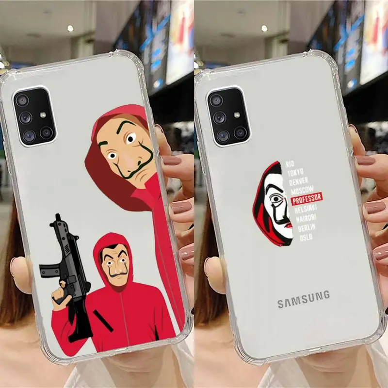 

Money Heist Phone Case Transparent For Samsung Note A 7 8 9 10 20 50 51 71 90 20 11 81 e LITE Ultra PRO