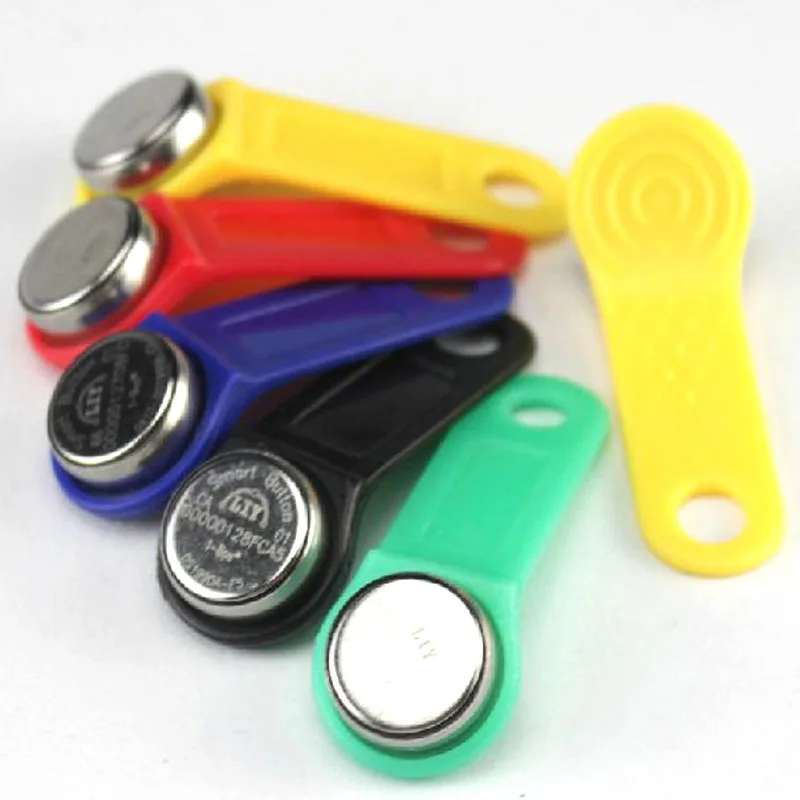 (20 шт./лот) Кнопка iButton с ручкой TM Card Key Tag ds90a F5 Немагнитный для контроля доступа