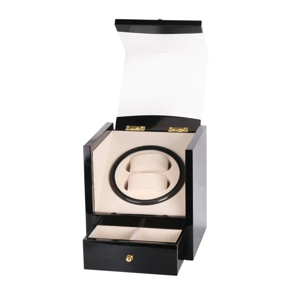 

US/EU/AU/UK Plug Automatic Watch Winder For Mechanical Watch Box Holder Display Jewelry Storage Watches Case High Gloss Paint