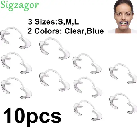 [Sigзагор] 10 стоматологический Ретрактор для щеки часы Ya Game C взрослые дети зубы дополнительный мундштук s M Мут открывалка S M L синий прозрачный