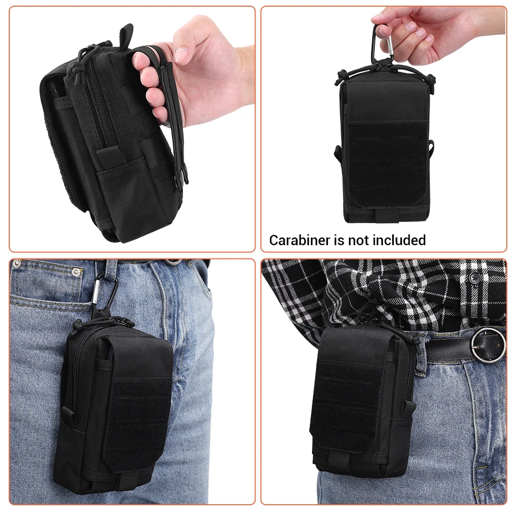

1000D Tactical Molle Pouch Military Waist Bag Outdoor Men EDC Tool Bag Vest Pack Purse Mobile Phone Case Hunting Compact Bag