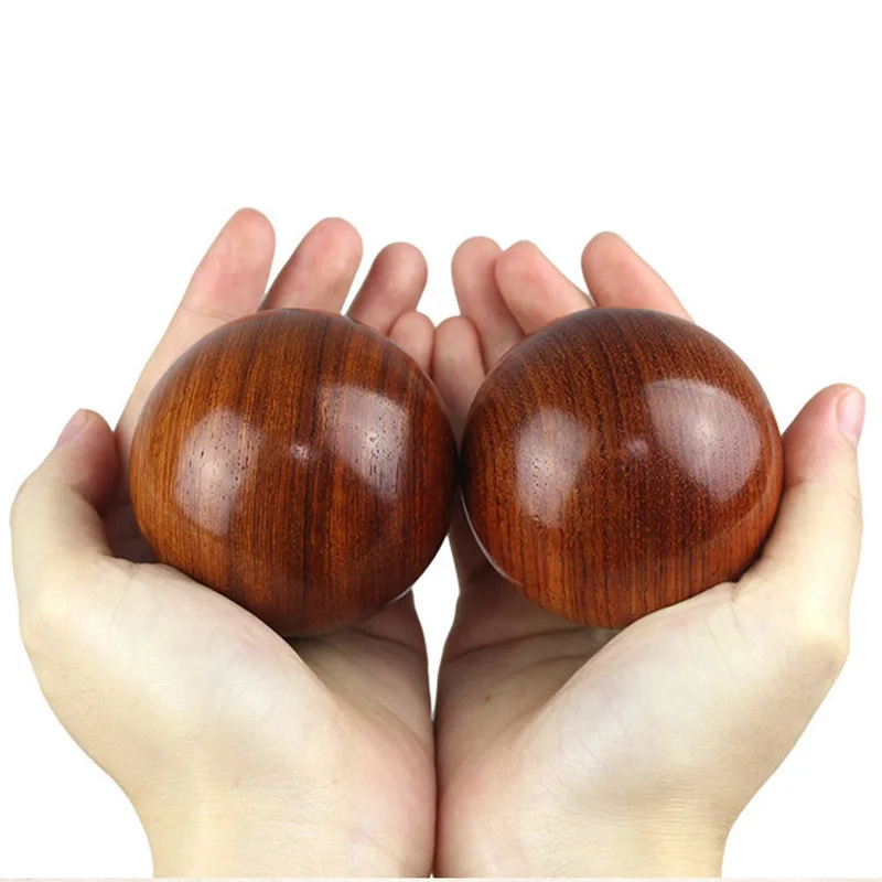 1 пара 5 6 см в наличии деревянный фитнес мяч массажный ручной шар медитация для